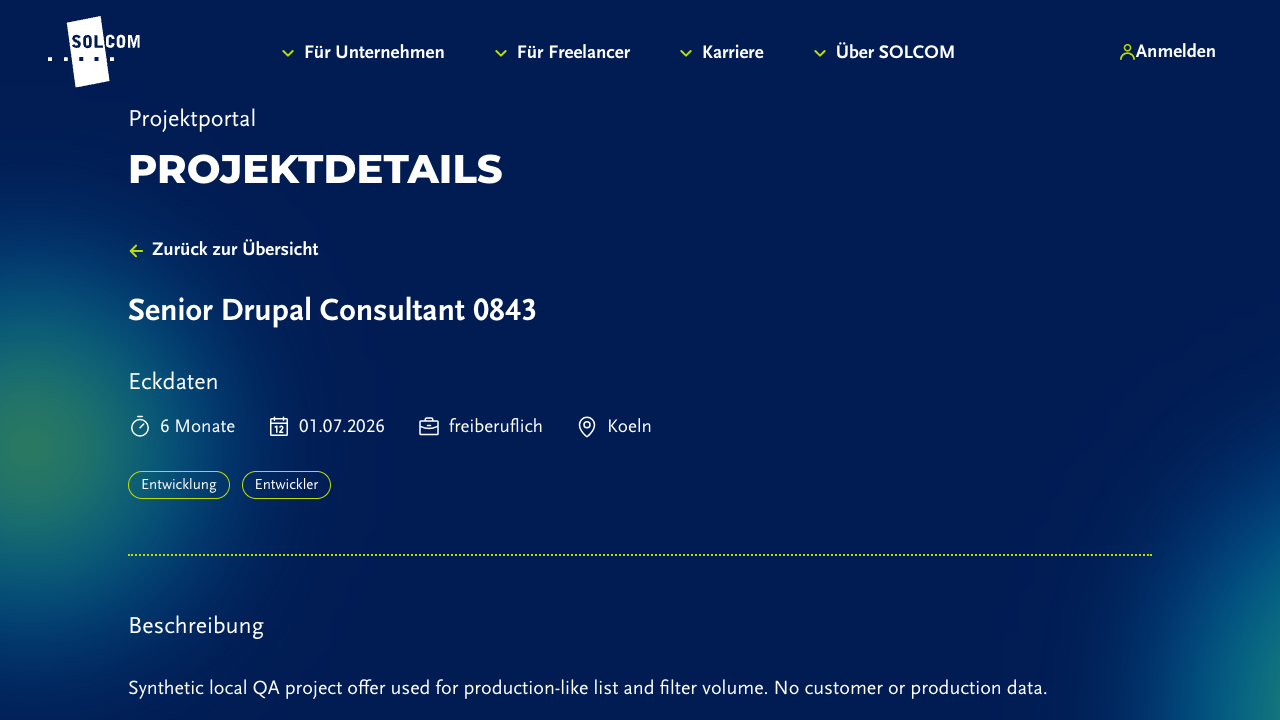 Projektdetail 0843 mit Bewerben-CTAs und lokalem Detailkontext