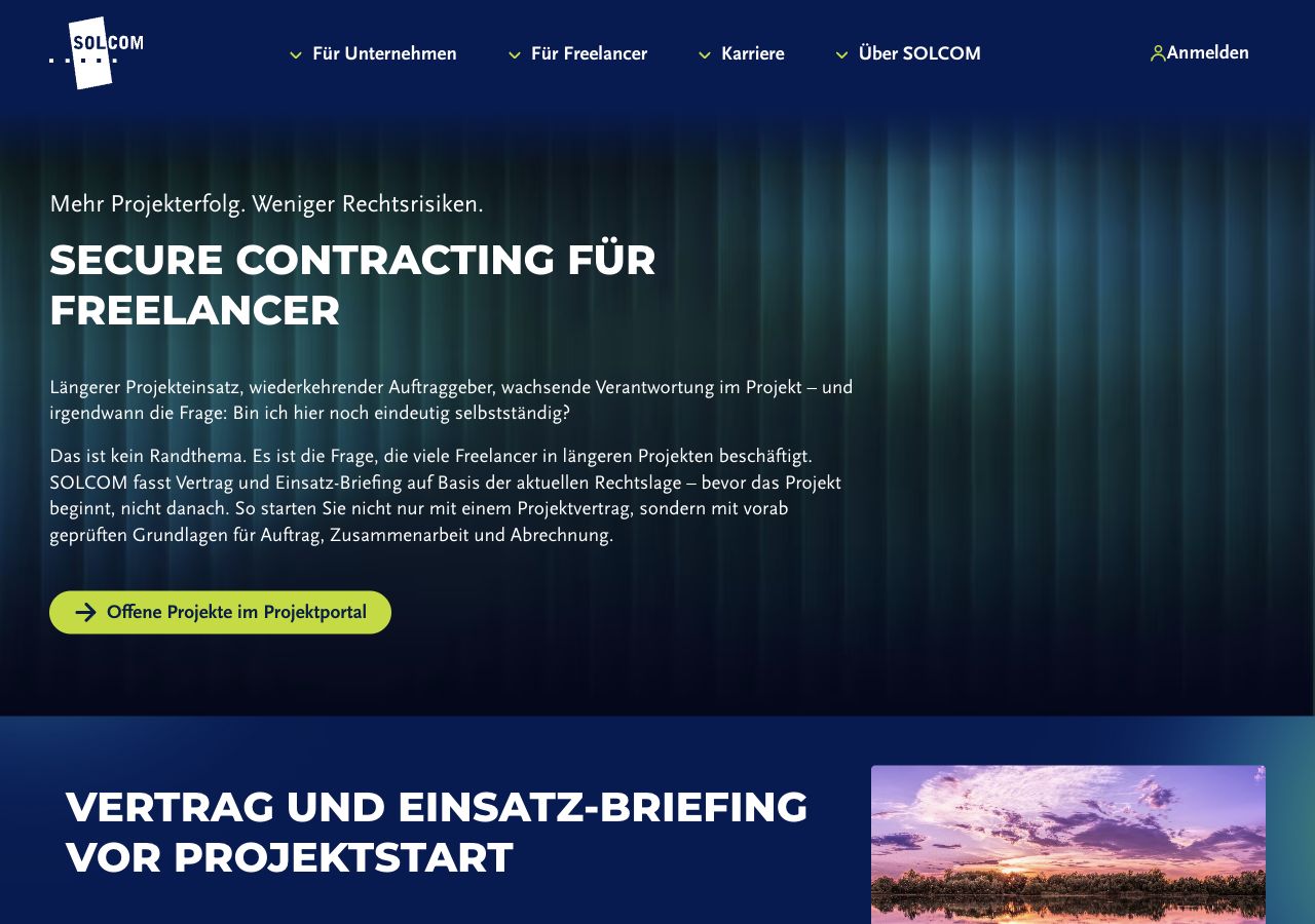 Desktop Secure-Contracting Seite auf interner Route page 63