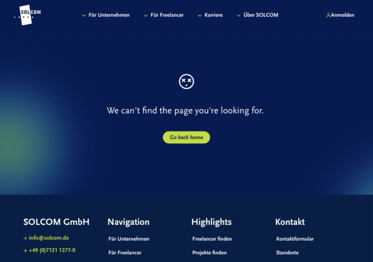 Desktop Detailpfad eines stale QA-Angebots zeigt 404