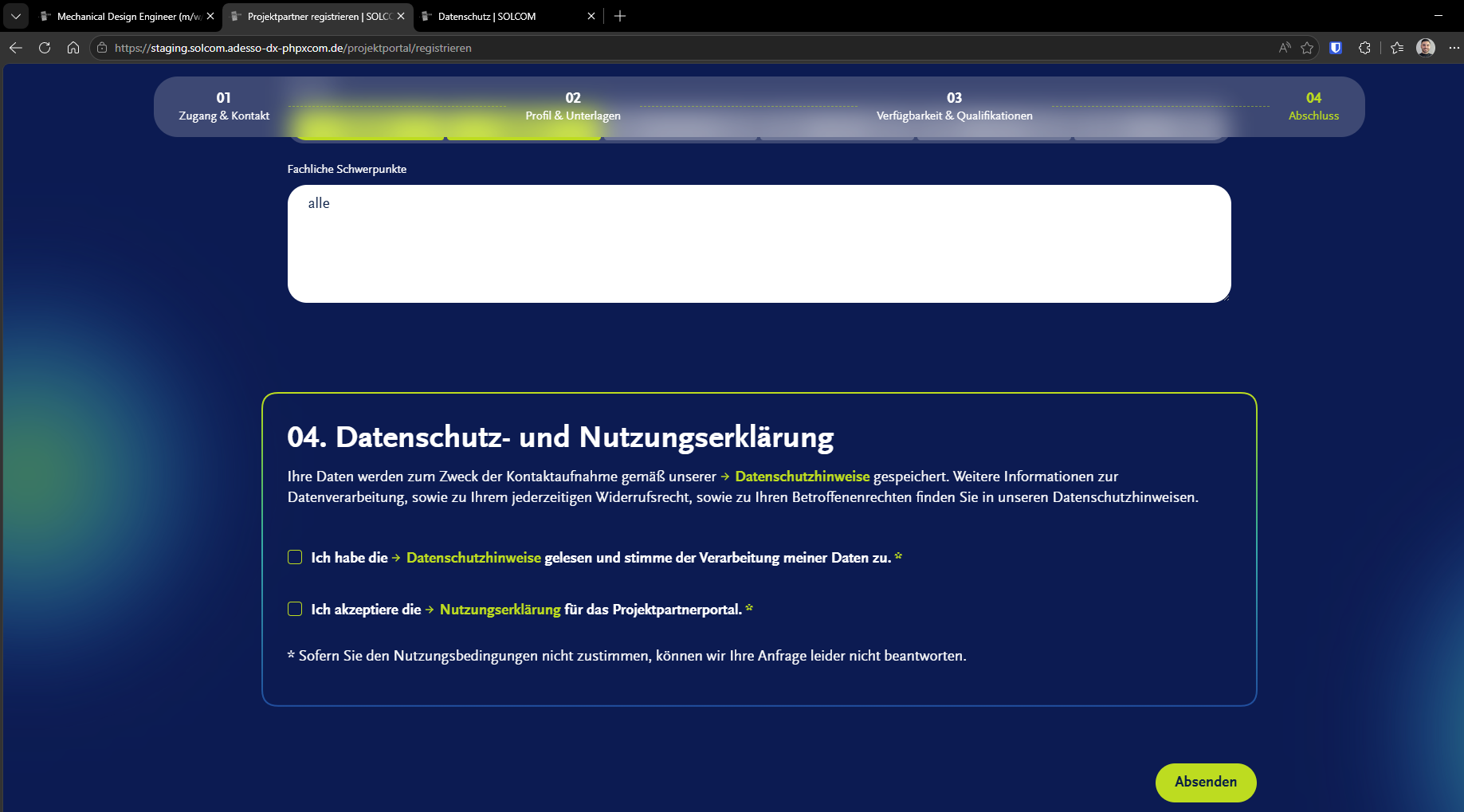 Screenshot zu we-intro